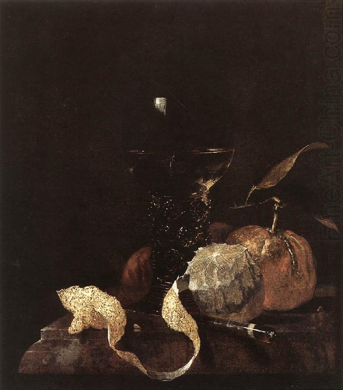 Still-Life with Lemon, Oranges and Glass of Wine, KALF, Willem